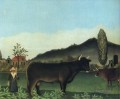 toro en el campo 191345 Henri Rousseau Postimpresionismo Primitivismo ingenuo